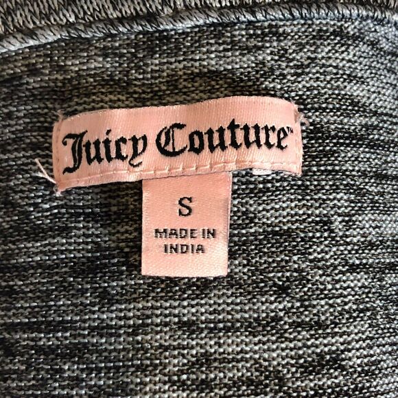 Juicy Couture Gray Rhinestone Layered Top Sz SM - Picture 7 of 7